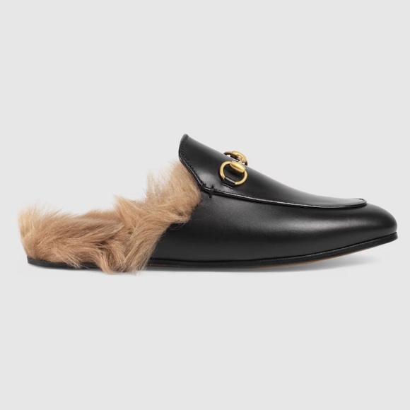Gucci PRINCETOWN Fur Mule Size 39 US 8.5-9 - Picture 7 of 14